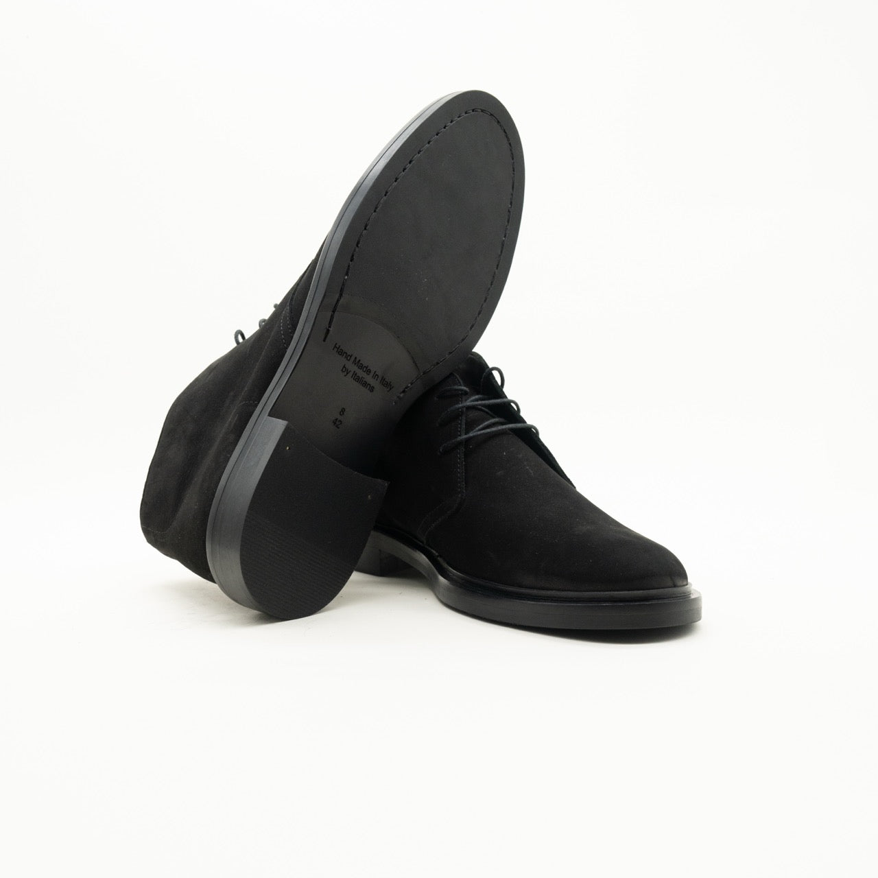 Polacchino da uomo in vitello Nabuk nero