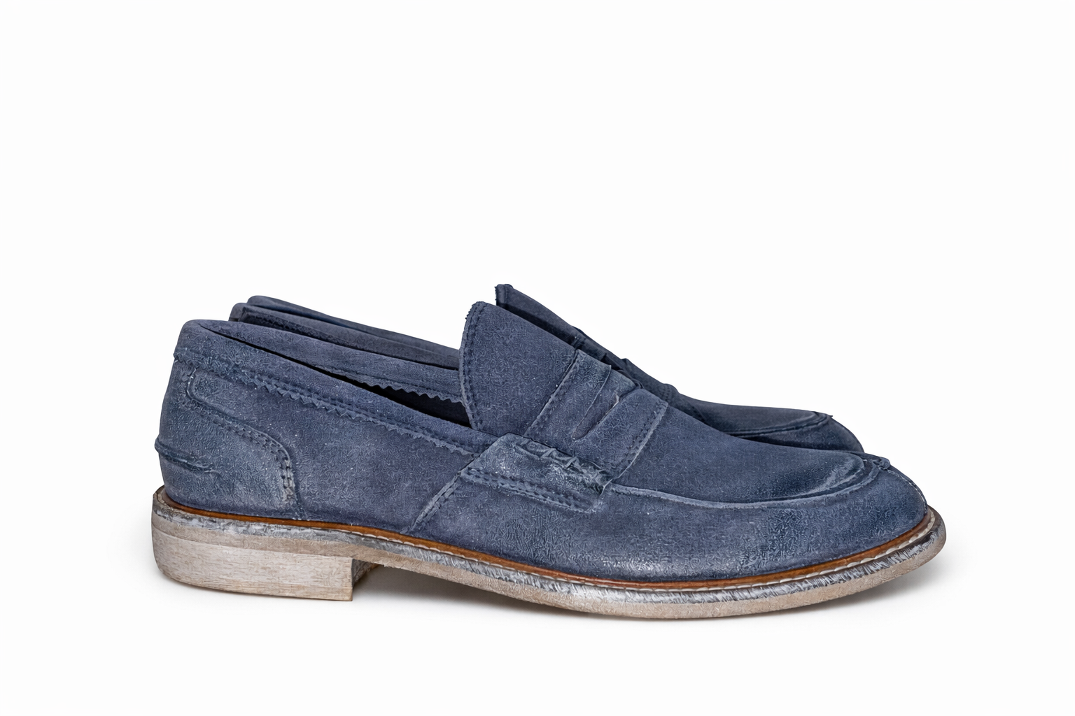 Mocassino Camoscio Blu Navy