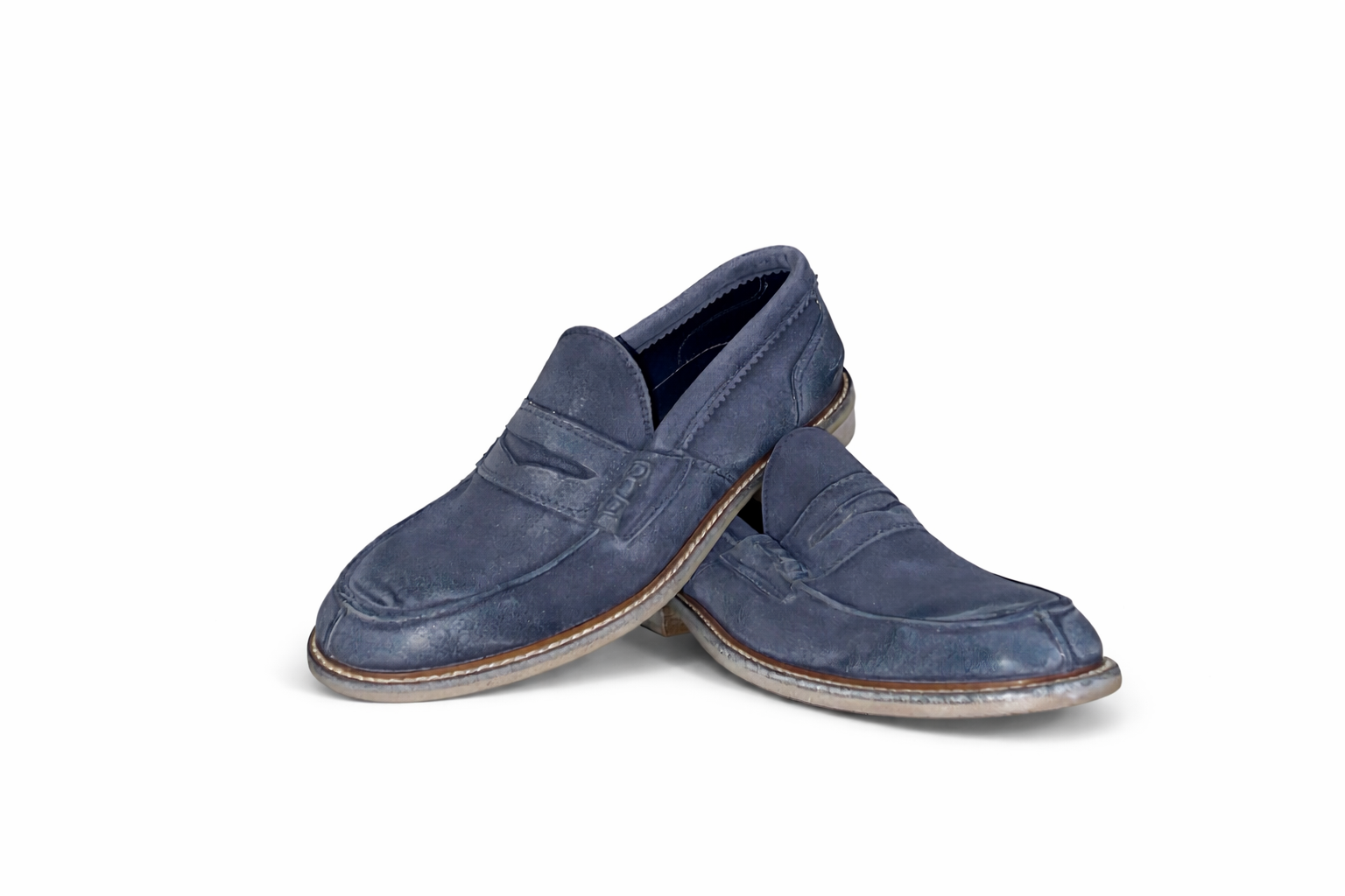Mocassino Camoscio Blu Navy