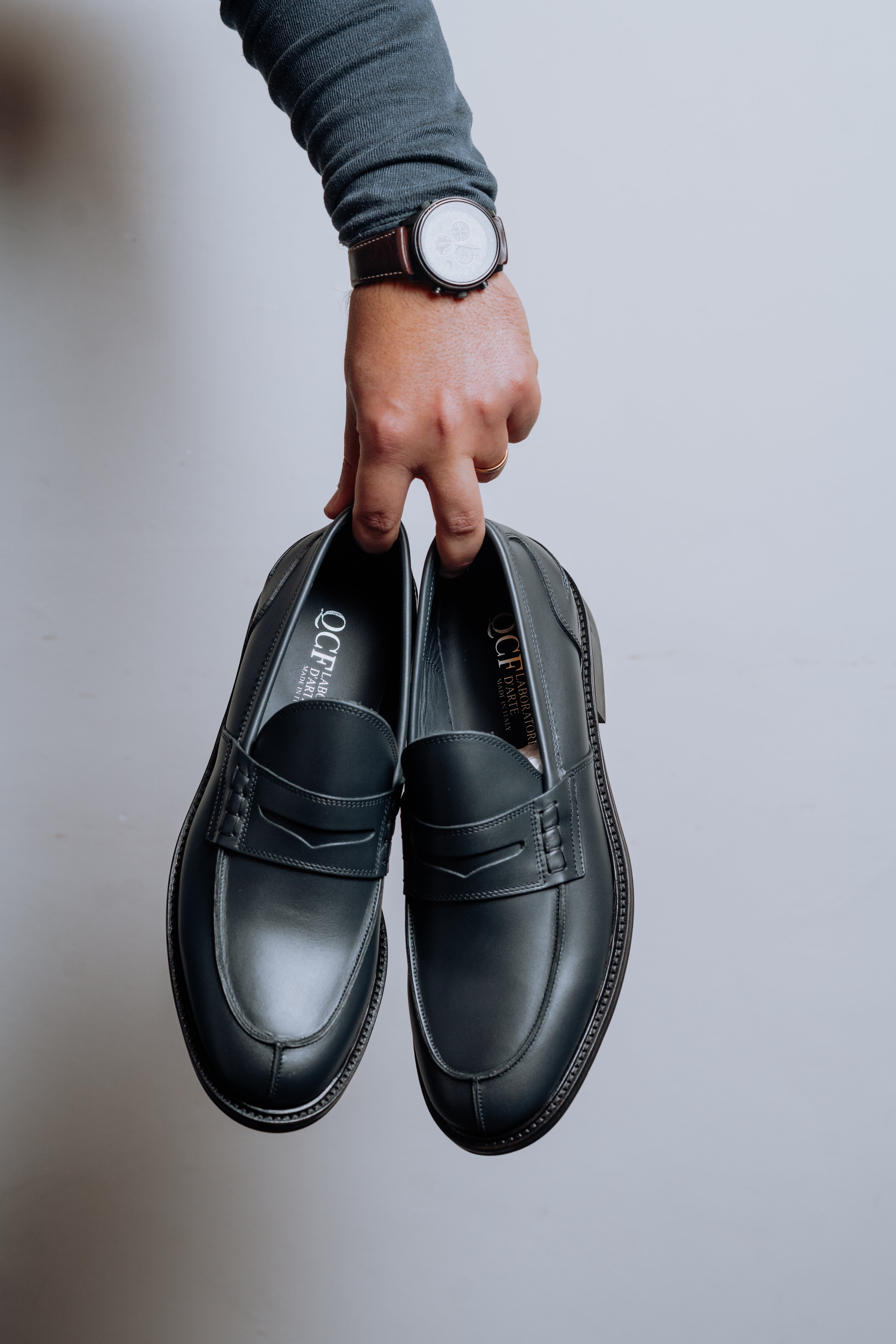 Mocassino Cambridge Abrasivato Blu Navy