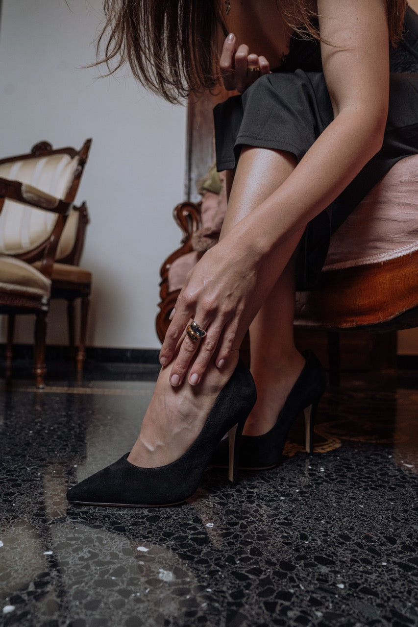 Décolleté Lady Camoscio Nero