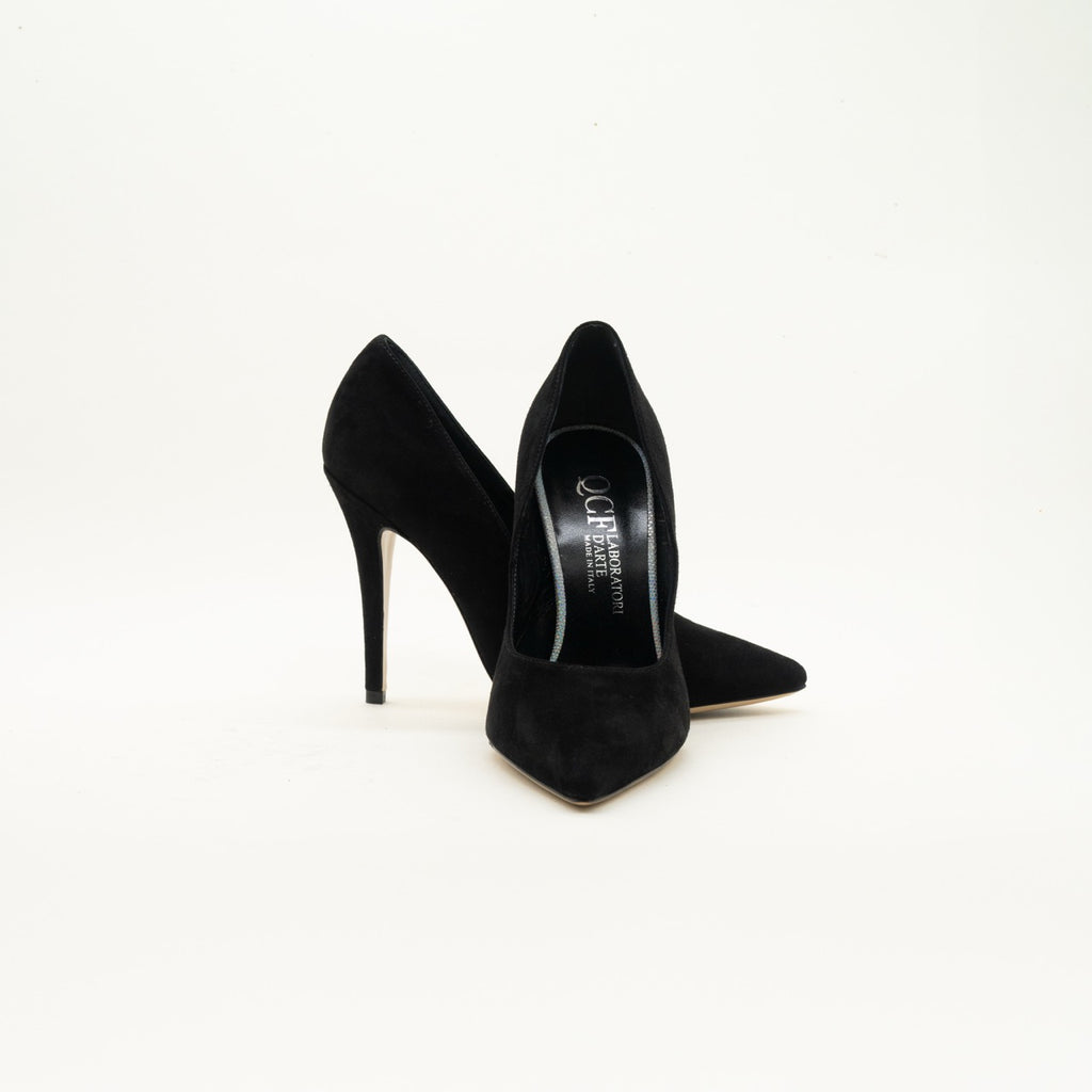 Décolleté Lady Camoscio Nero