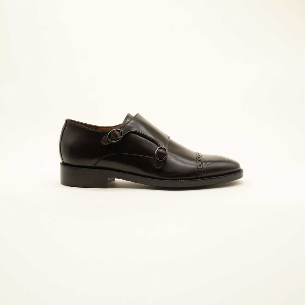 Cambridge black matt leather moccasin