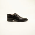 Cambridge black matt leather moccasin