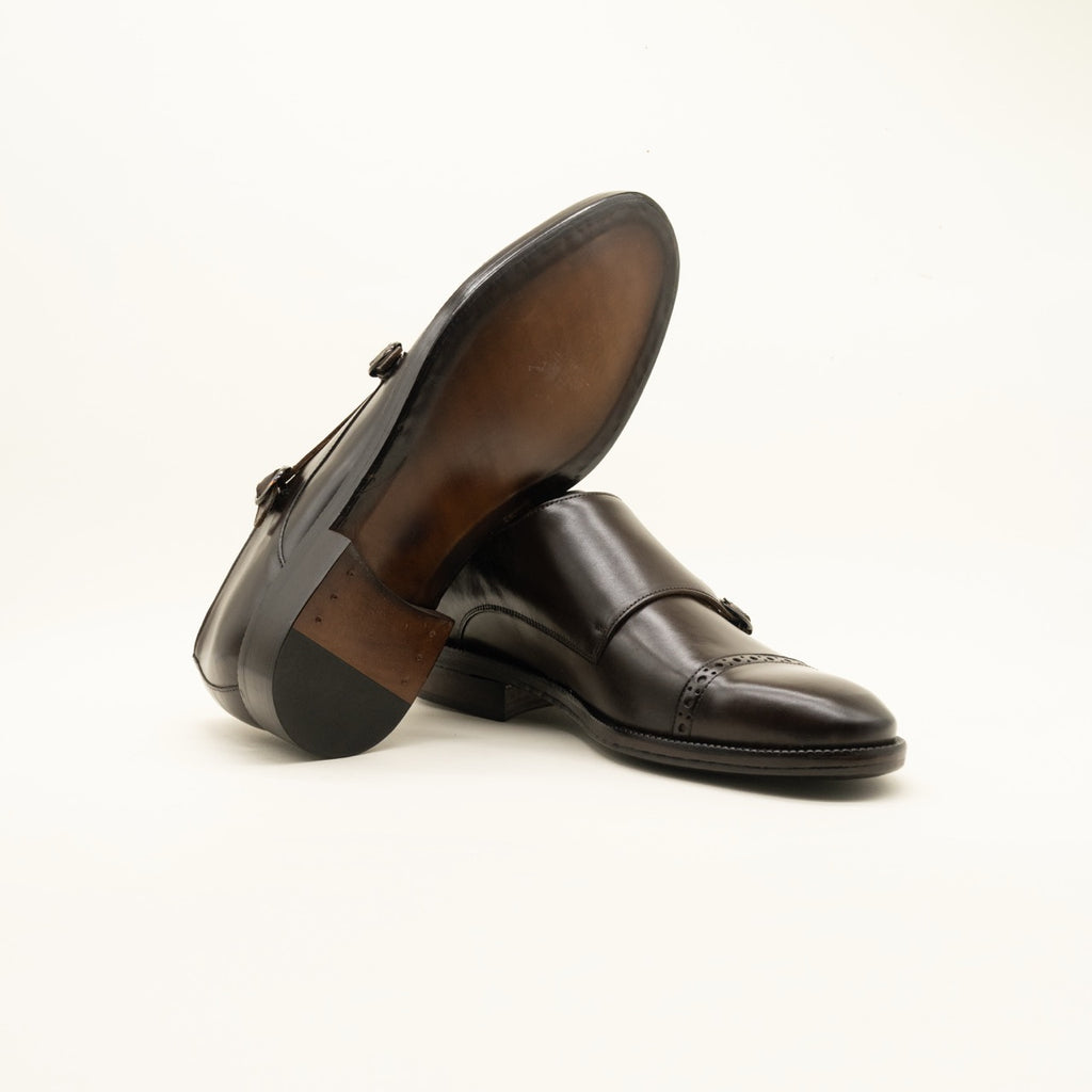 Cambridge black matt leather moccasin