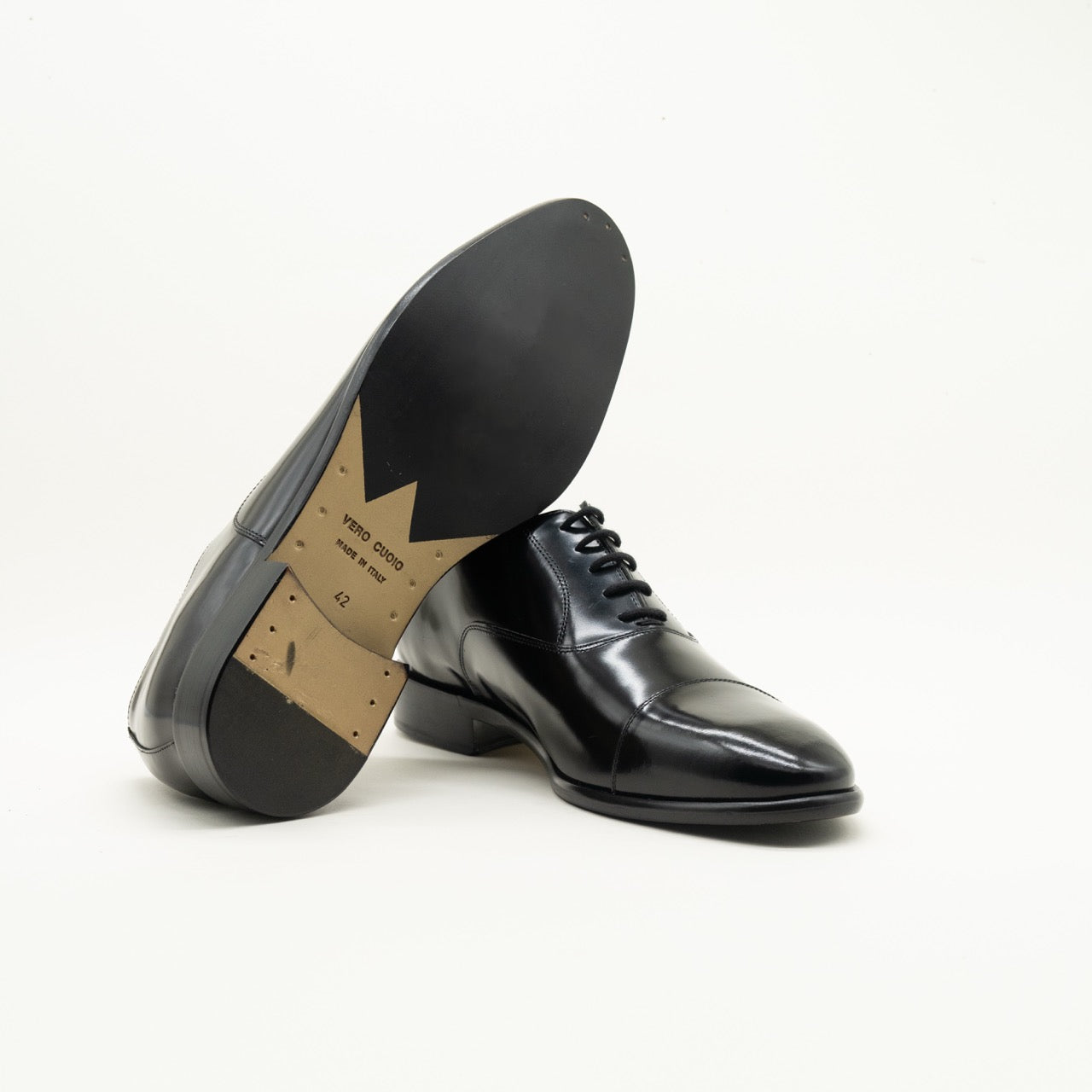 Francesina Punta Romana in Vitello Abrasivato Nero