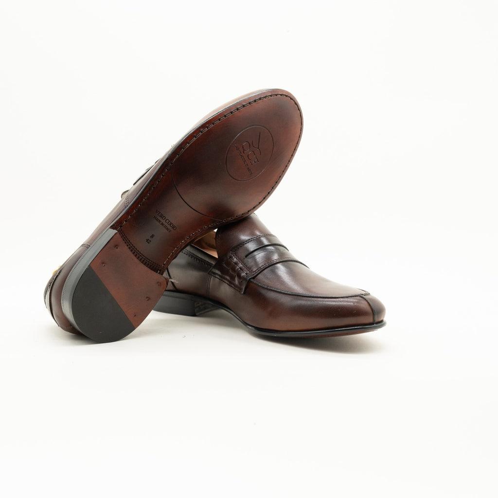 Cambridge black matt leather moccasin