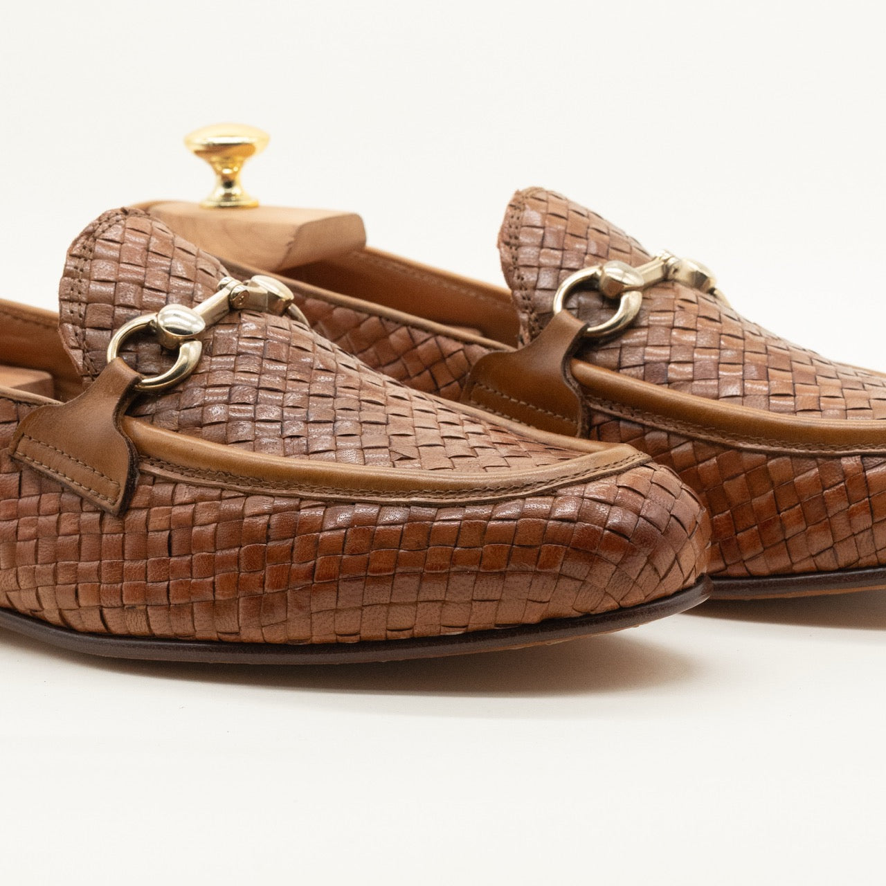 Mocassino Intrecciato Cognac