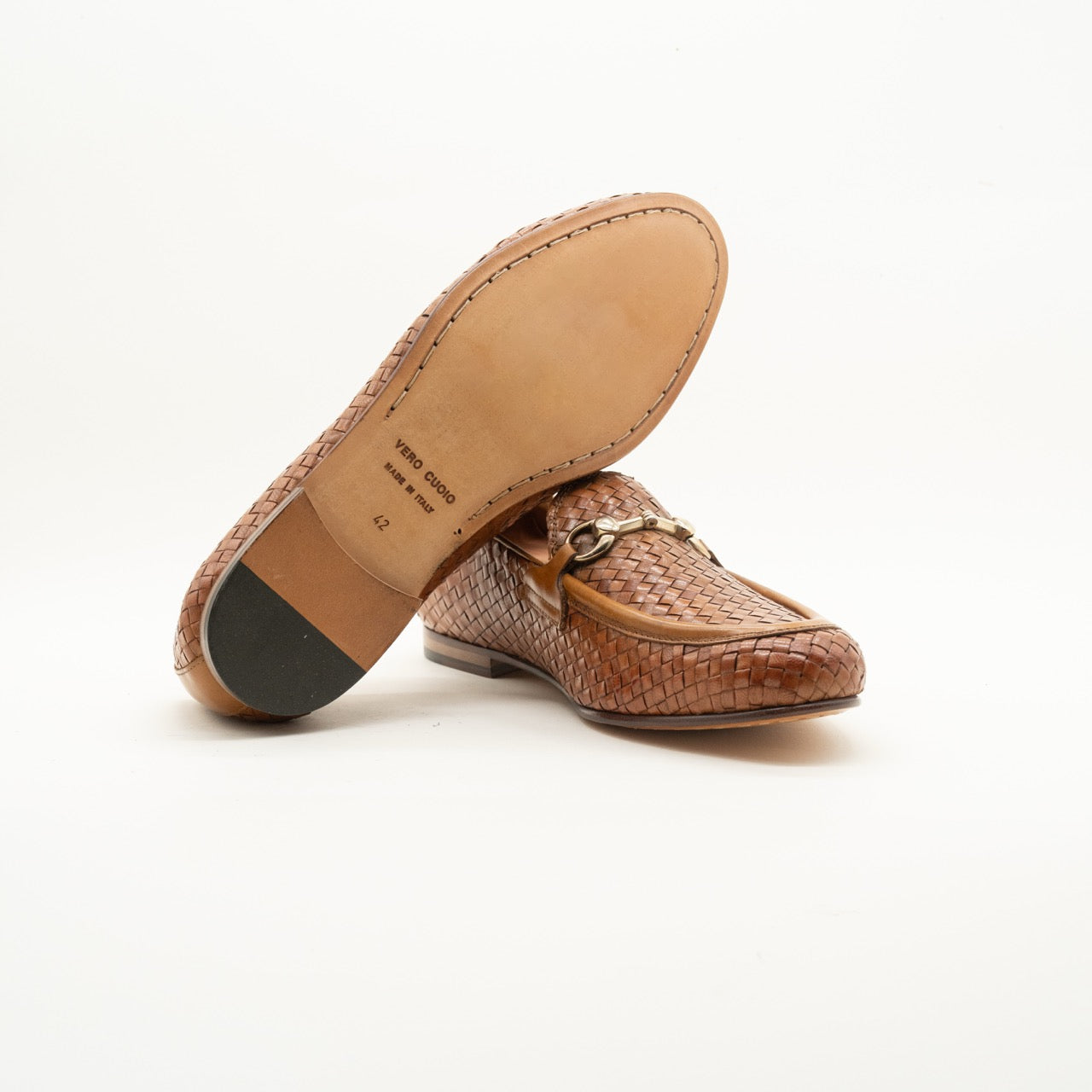Mocassino Intrecciato Cognac