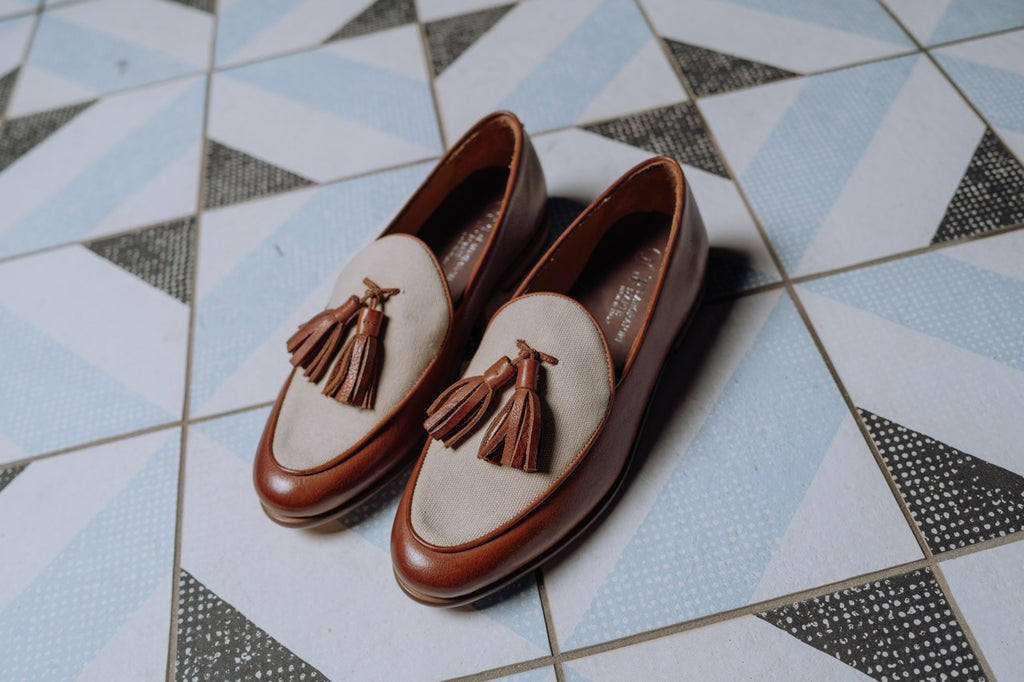 Cambridge black matt leather moccasin