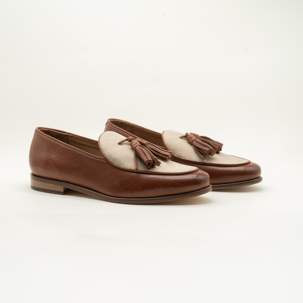 Cambridge black matt leather moccasin