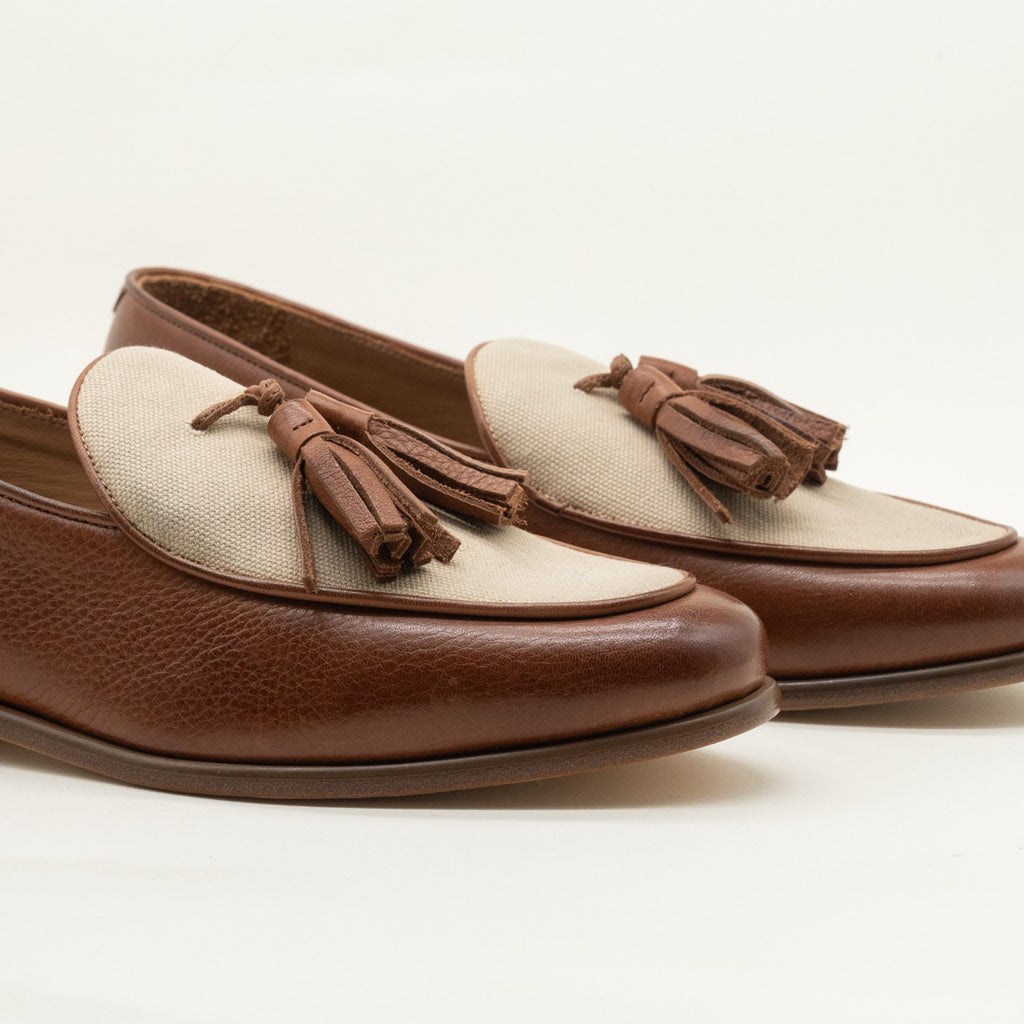 Cambridge black matt leather moccasin