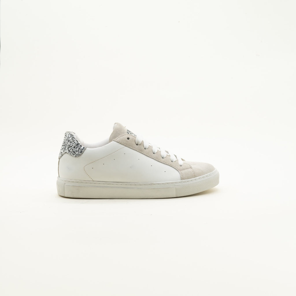Sneaker PL bianco/argento