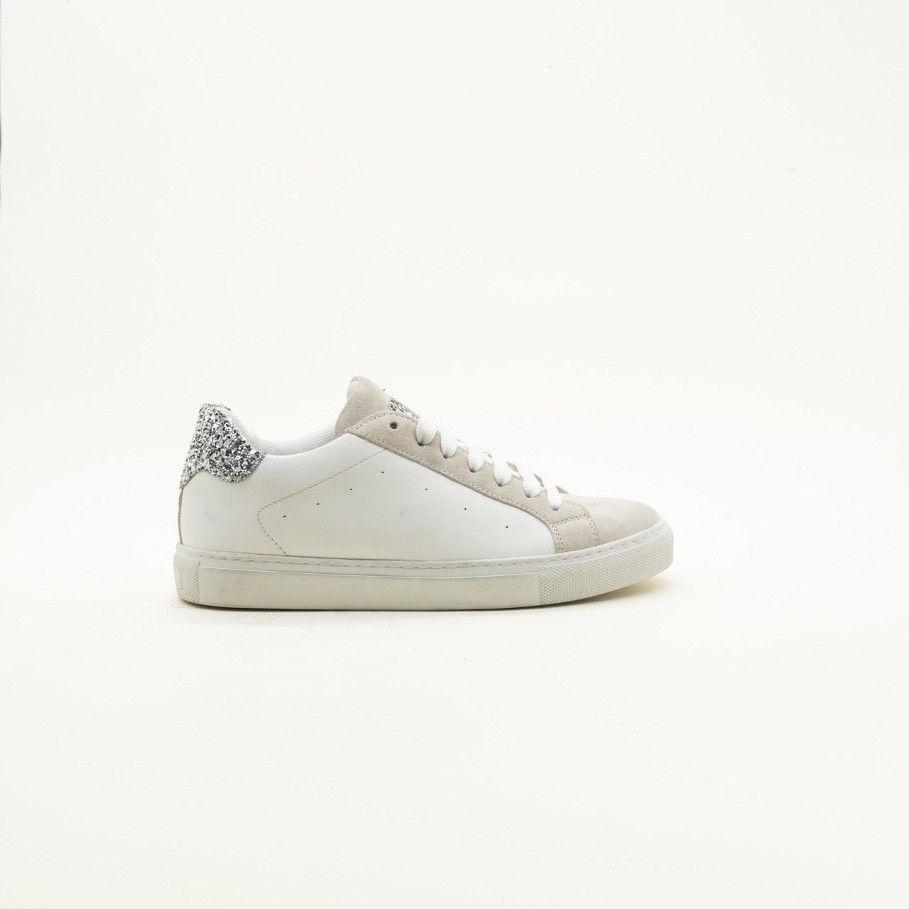 Sneaker PL bianco/argento