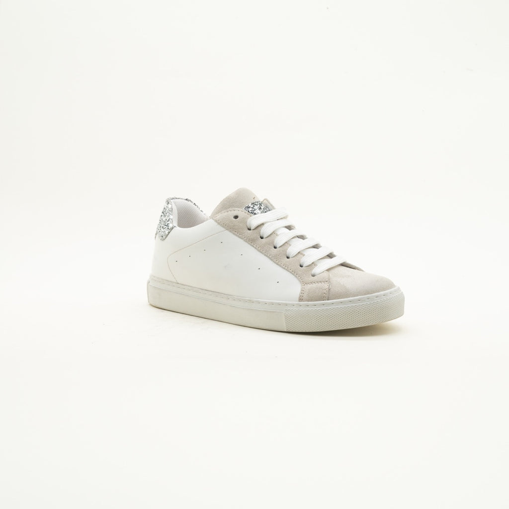 Sneaker PL bianco/argento