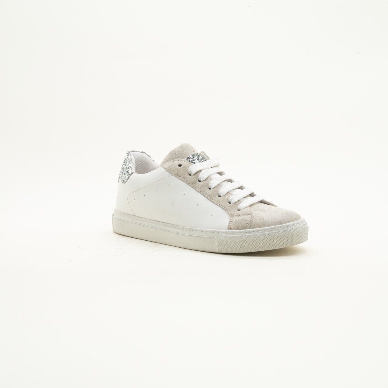 Sneaker PL bianco/argento