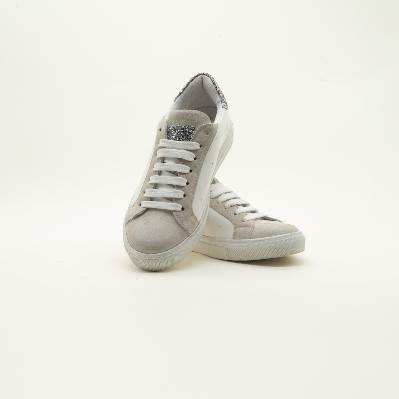 Sneaker PL bianco/argento