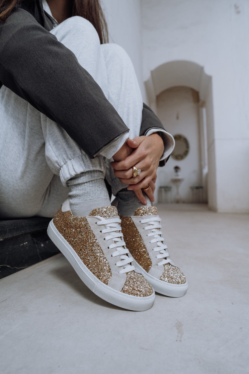 Sneaker Donna Glitter Oro